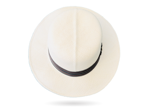 Creased crown panama hat