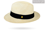 adjustable straw hat natural colour beige