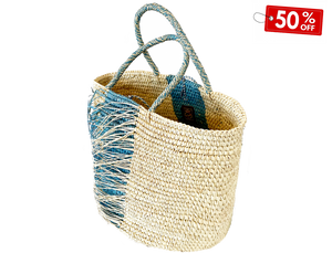 Maxi Tote Woven Straw sensistudio  canasta bag SABINE CROCHET BAG