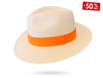 Pastel Peach Panama Hat