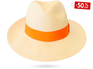 Orange Panama Hat