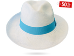 Pastel Blue Panama Hat