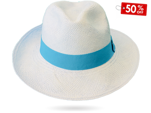 Pastel Blue Panama Hat