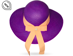 Purple Ascot hat