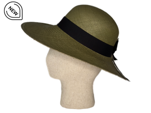 medium brim panama hat woman