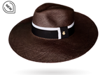 Black panama hat wide brim