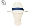 Navy band panama hat for men