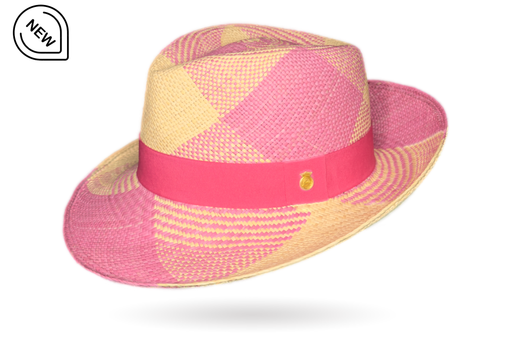 pink panama hat