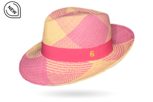 pink panama hat