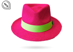 FUCHSIA STRAW HAT