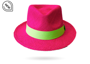 FUCHSIA STRAW HAT