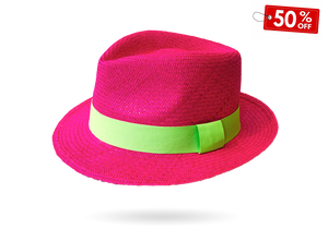 PINK SUMMER HAT TRILBY